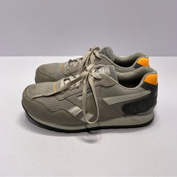 Reebok Harman Classic Comp Safety Toe Work Sneaker Womens Size 9 Gray Suede - Picture 4 of 9